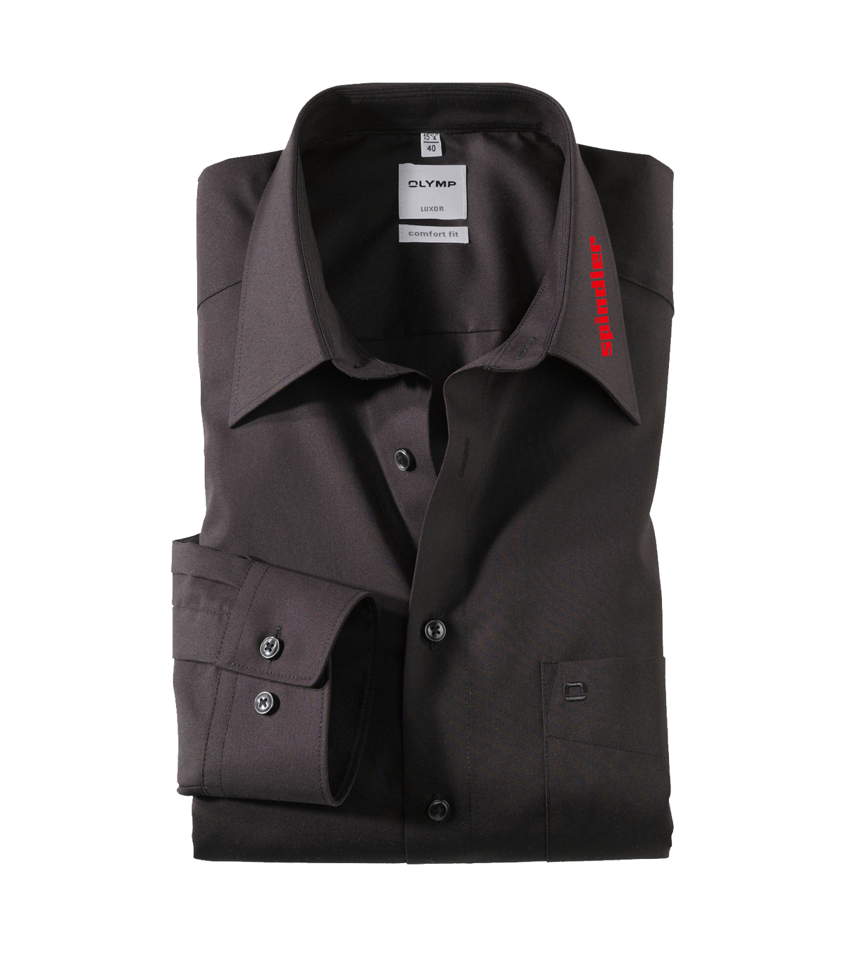 2506468 Spindler Herren Hemd Luxor schwarz Comfort Fit