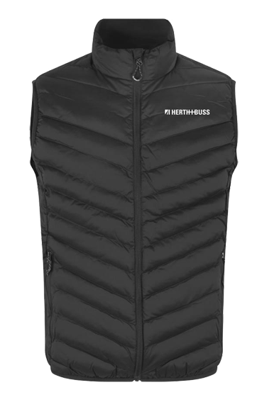 GM/BL 0892 H+B Herren Weste Schwarz