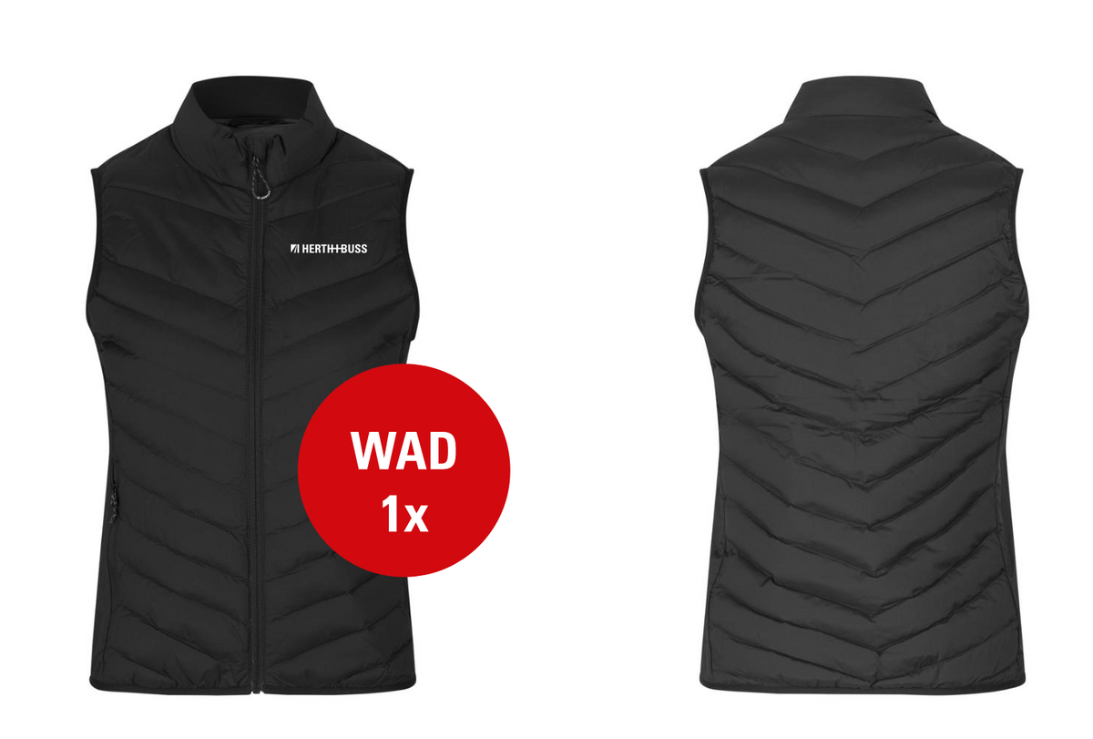 WAD 0893 H+B Damen Weste Schwarz