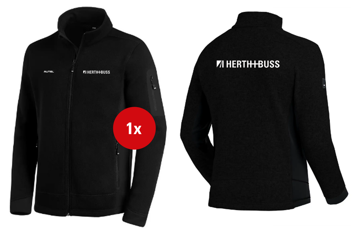 Autel-GM 79595 H+B Strick-Fleecejacke Christoph Schwarz