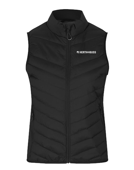 GM/BL 0893 H+B Damen Weste Schwarz