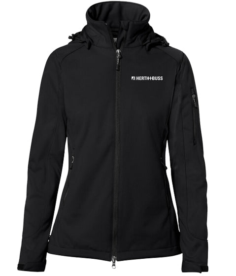 WAD 248 H+B Damen-Softshell Jacke Schwarz