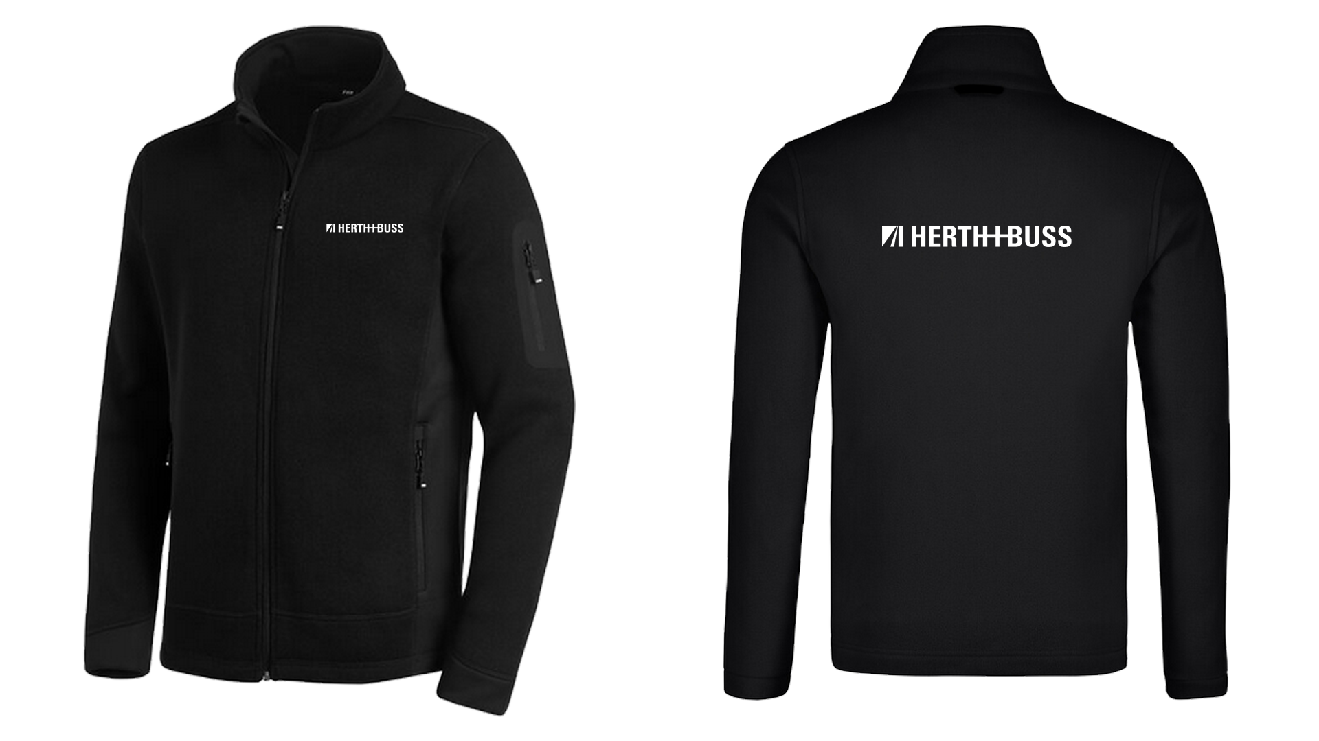 WAD 79595 H+B Strick-Fleecejacke Christoph Schwarz