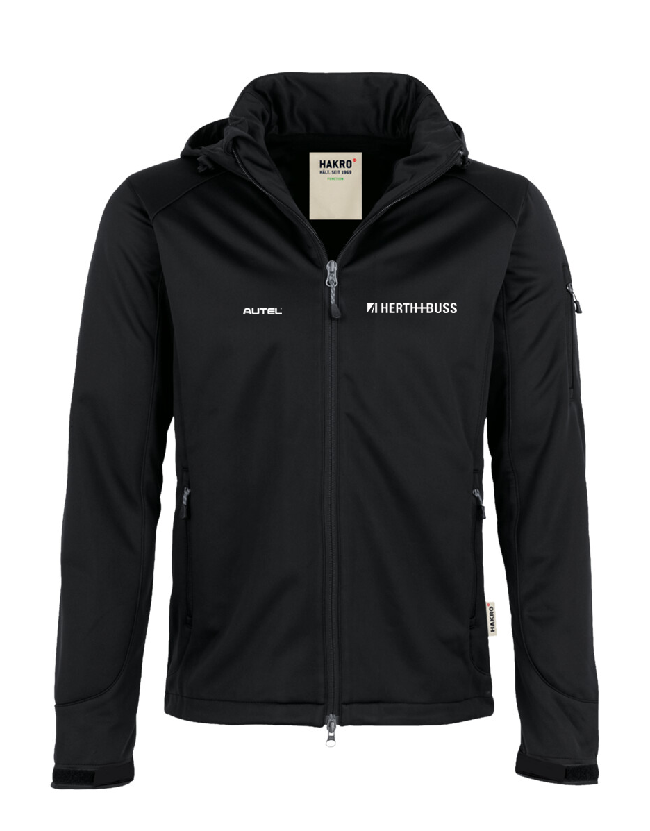 Autel-GM 848 H+B Herren-Softshell Jacke Schwarz
